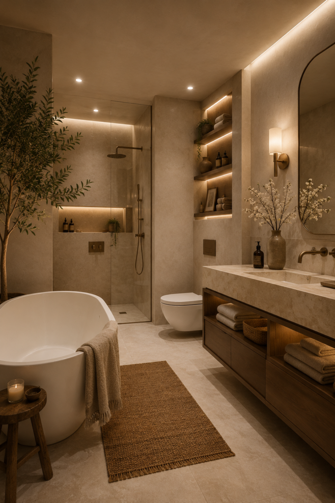 Cozy Bathroom Ideas for a warm and relaxing bathroom