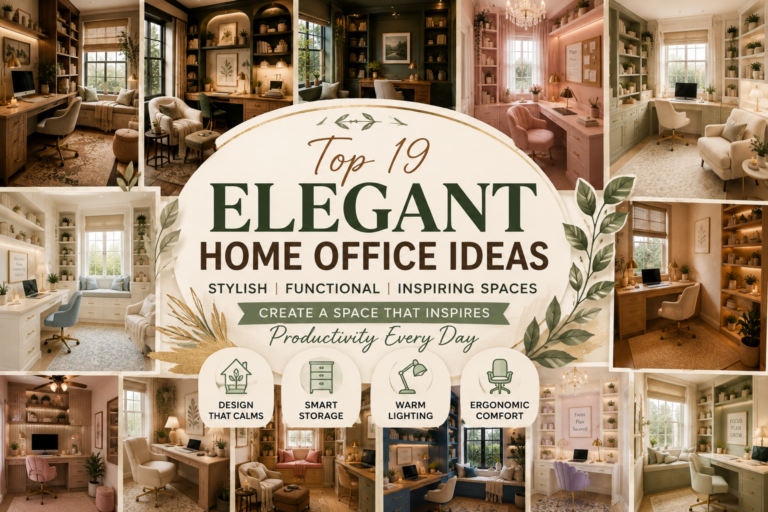 Top 19 elegant home office ideas for a stylish and functional workspace