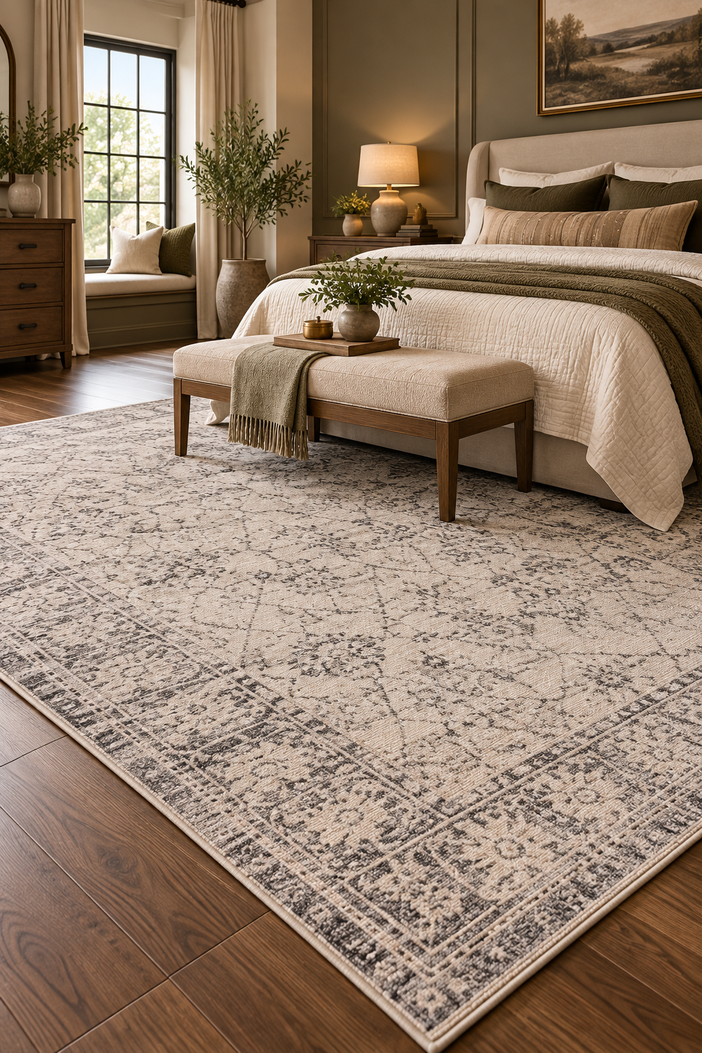 Magnolia Home Gigi traditional two-tone area rug by Joanna Gaines x Loloi